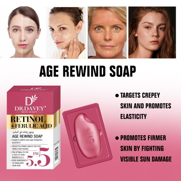 DR.DAVEY RETINOL + FERULIC ACID AGE REWIND SOAP - Image 4