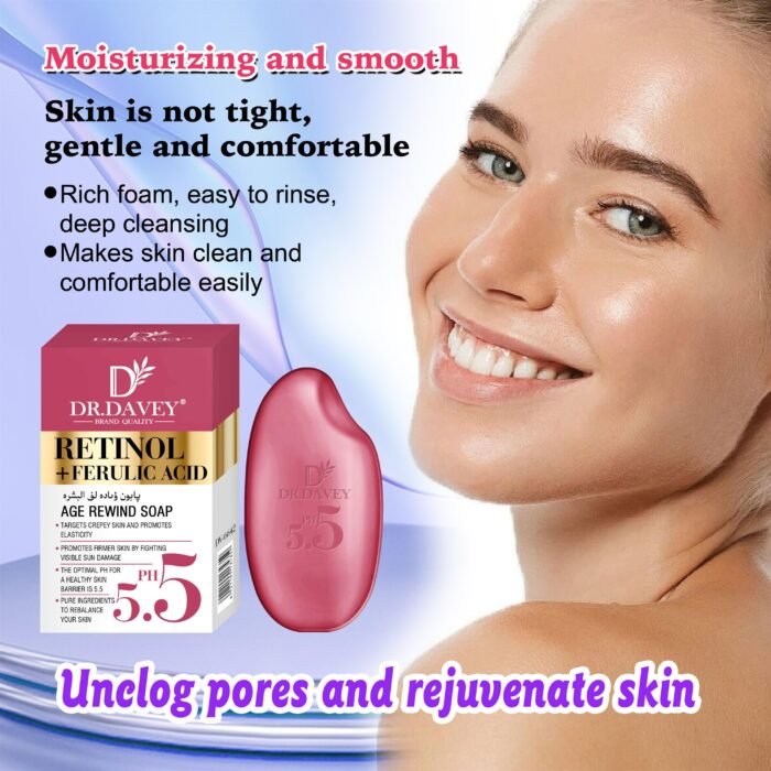 DR.DAVEY RETINOL + FERULIC ACID AGE REWIND SOAP - Image 5