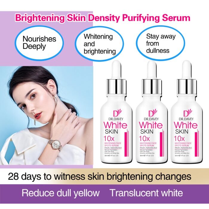 DR.DAVEY 10X White Serum whitening fade spots serum 30ml good quality - Image 4