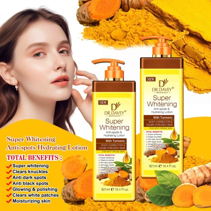 DR.DAVEY TUMEREIC BODY LOTION SUPER WHITENING ANTI DARK SPOTS - Image 3