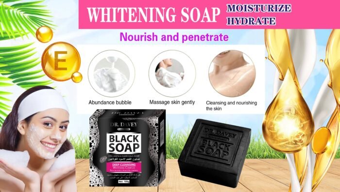 DR.DAVEY Charcoal Soap 100g Private Label Wholesale OEM Good Quality - Image 5