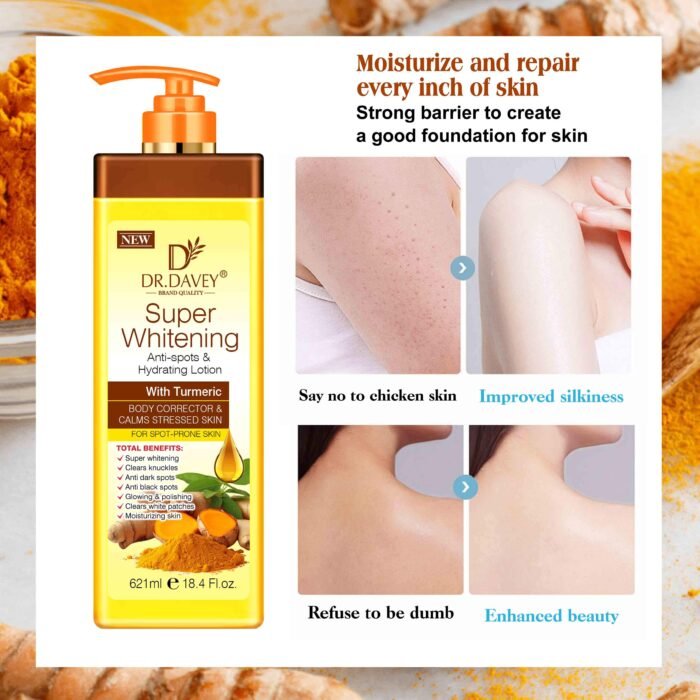 DR.DAVEY TUMEREIC BODY LOTION SUPER WHITENING ANTI DARK SPOTS - Image 4