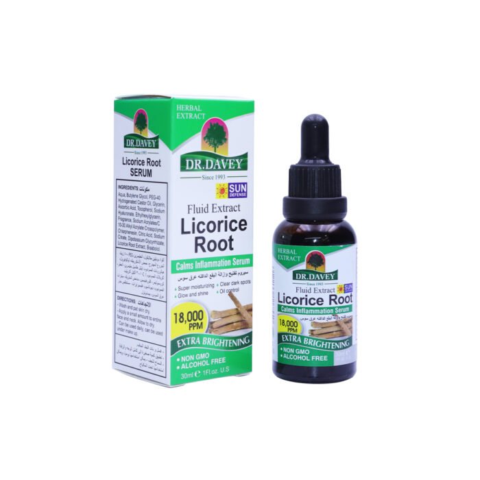 DR DAVEY Licorice Root Brightening Lightening Moisturizing Facial Serum - Image 2