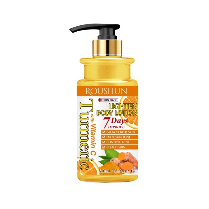 ROUSHUN Body Cream Turmeric Vitamin C Private Label Moisturizer Whitening Lotion Turmeric Body Lotion