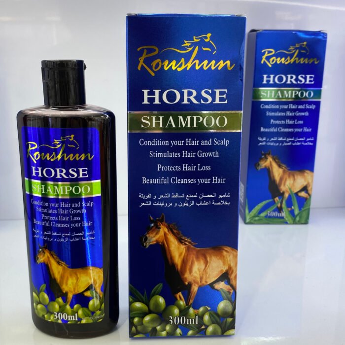 ROUSHUN Horse Shine Shampoo Nourishing Anti-Dandruff Smoothing Keratin Strengthening Shampoo