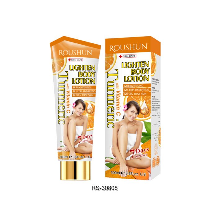 ROUSHUN Turmeric Whitening Body Cream Vitamin C Brightening Lightening Skin Care Manufacturer Body Lotion