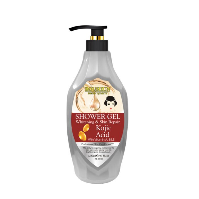ROUSHUN OEM ODM Shower Gel Kojic Acid Skin Repairing Vitamin E Water Supply Shower Bath