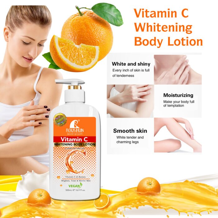 ROUSHUN Vitamin C Body Cream Moisturizing Skin Whitening Body Care Cream Brightening - Image 3
