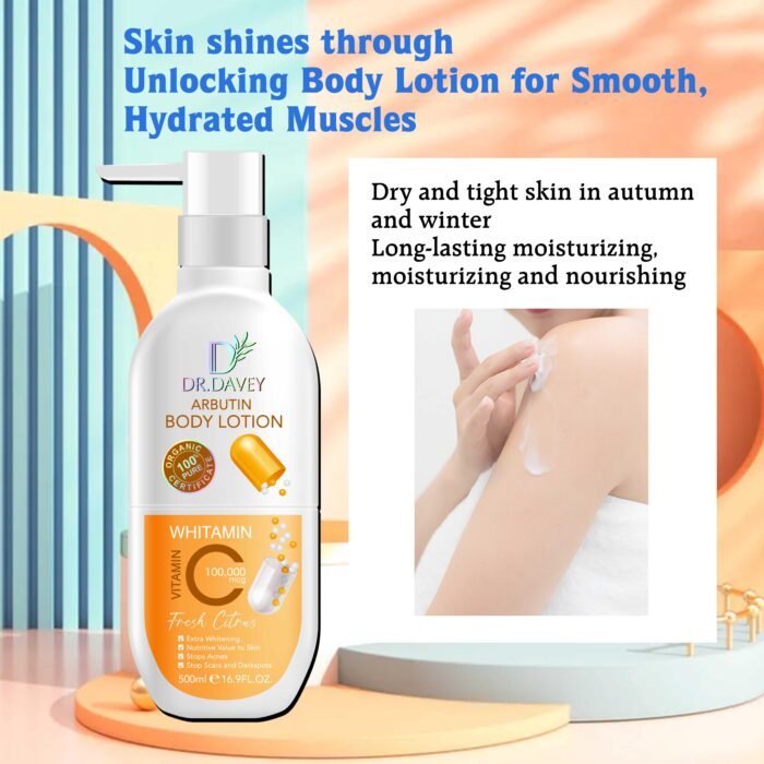 DR.DAVEY Arbutin Whitening Anti-Acnes Body Lotion hidratante corporal - Image 3