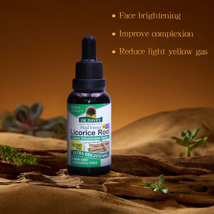 DR DAVEY Licorice Root Brightening Lightening Moisturizing Facial Serum - Image 3