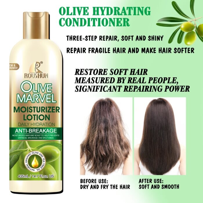 ROUSHUN Olive Marvel Hair Conditioner Hair Smoothing Flowing Repairing Softening Hair Conditioner - Image 4