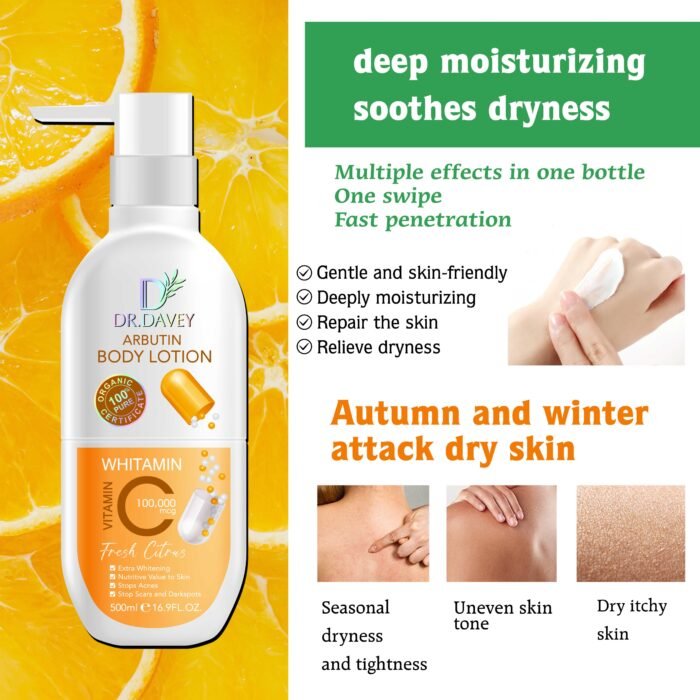 DR.DAVEY Arbutin Whitening Anti-Acnes Body Lotion hidratante corporal - Image 4