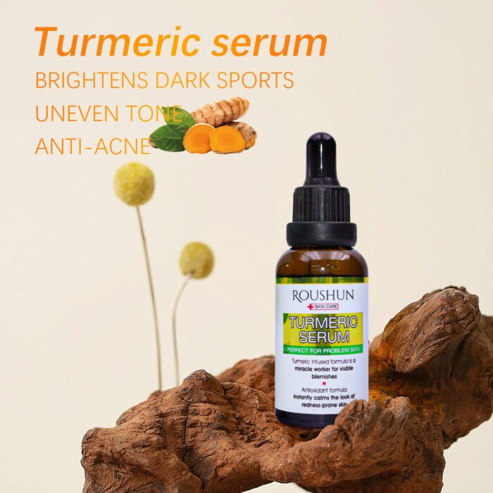 ROUSHUN Brightening Turmeric Face Serum Dark Spot Turmeric Serum - Image 4