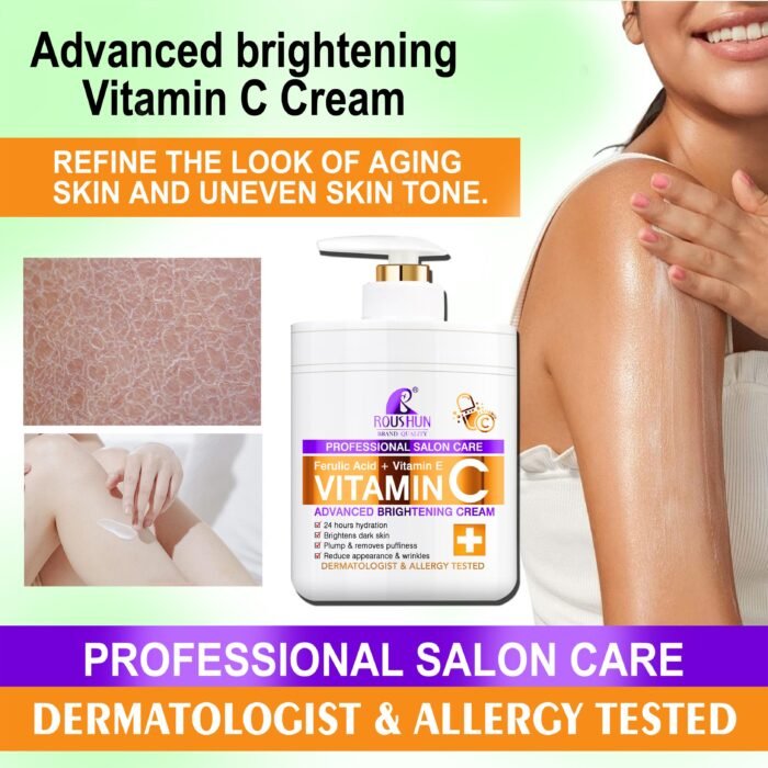 ROUSHUN dry skin lotion Wholesale VC Body Lotion Hydrating Moisturizing Lotion for skin - Image 5