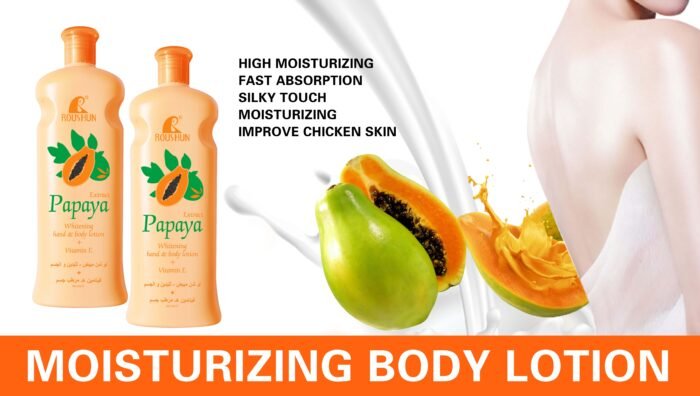 ROUSHUN VitaminE & papaya whitening shining brightening body lotion - Image 4