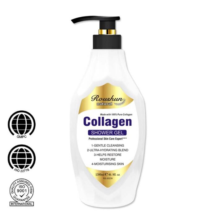 ROUSHUN OEM ODM Shower Bath Collagen Whitening Tightening Hydrating Shower Gel - Image 5
