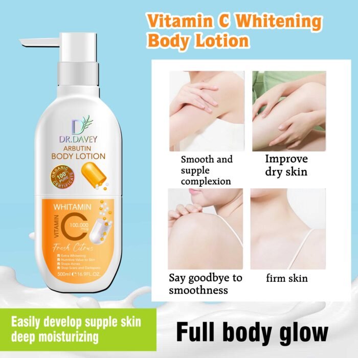 DR.DAVEY Arbutin Whitening Anti-Acnes Body Lotion hidratante corporal - Image 5