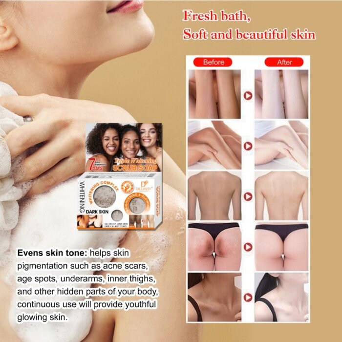 DR.DAVEY Scrub Soap Customizable Vitamin C Moisture Whitening Soap - Image 5
