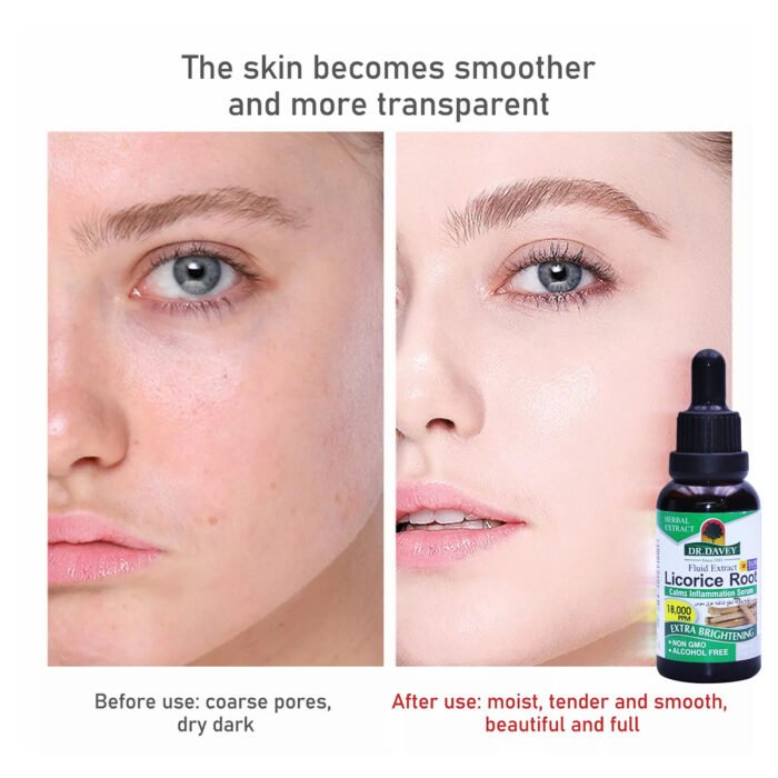 DR DAVEY Licorice Root Brightening Lightening Moisturizing Facial Serum - Image 4