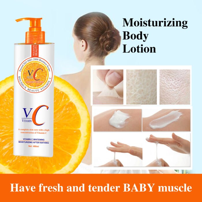 ROUSHUN Vitamin C whitening Lotion Wholesale Whitening Skin Care Moisturizing Body Cream - Image 5