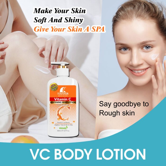 ROUSHUN Vitamin C Body Cream Moisturizing Skin Whitening Body Care Cream Brightening - Image 6