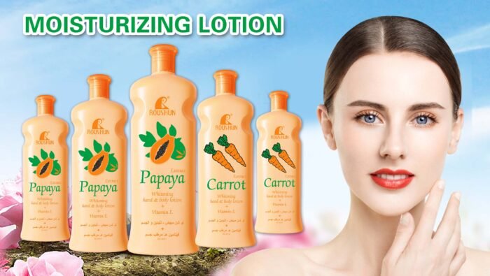 ROUSHUN VitaminE & papaya whitening shining brightening body lotion - Image 5