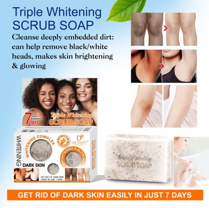 DR.DAVEY Scrub Soap Customizable Vitamin C Moisture Whitening Soap - Image 6