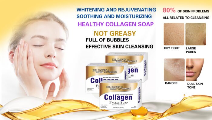 DR.DAVEY Collagen Facial Soap Double Whitening Anti-aging Soap - Image 6