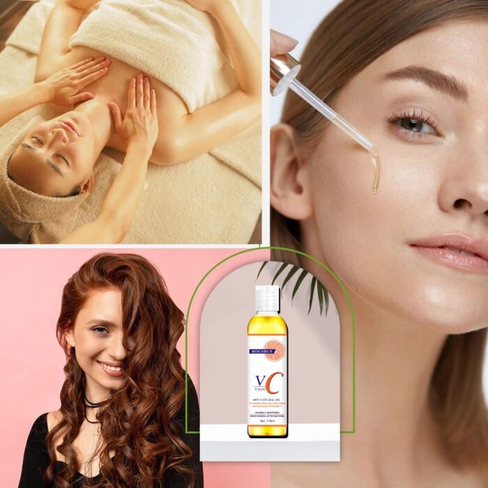 ROUSHUN Vitamin C Body Oil Skin Care Relaxing Natural Moisturizing Whitening body oil - Image 5