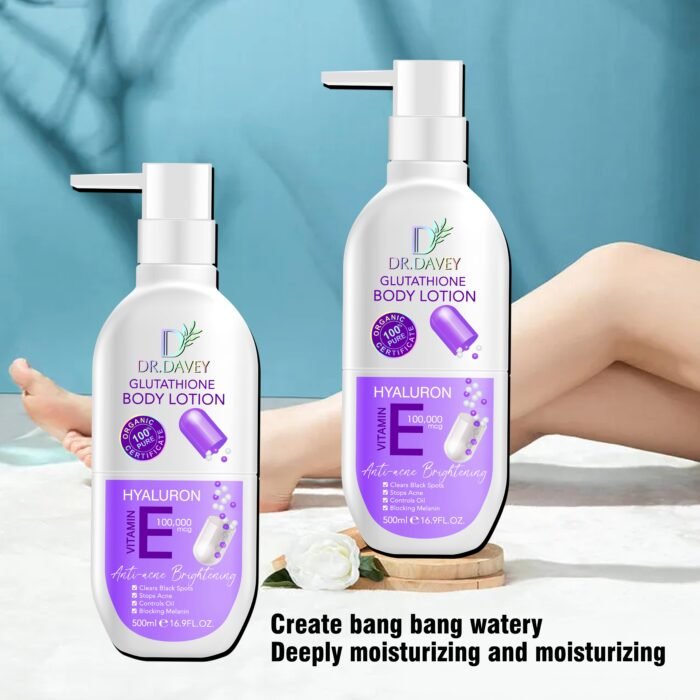 DR.DAVEY Brightening Body Cream Glutathione Vitamin E Skin Lighting Lotion Wholesale